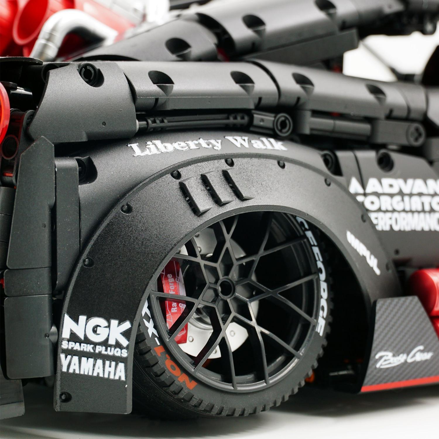 1:8 Nissan GT-R R35 Widebody Black Warrior Custom Edition |&nbsp; Black Beast | 3939+ PCS