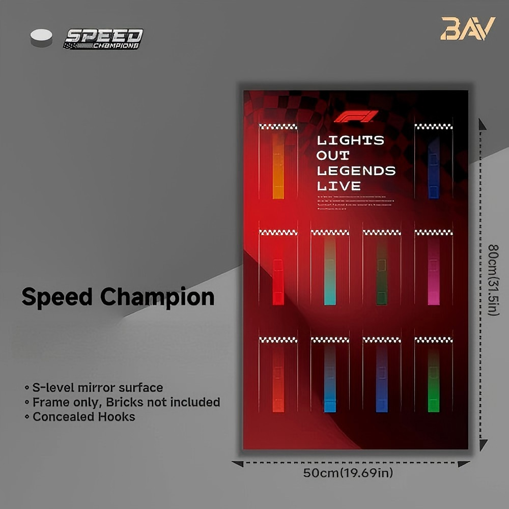 Car Display Frame for LEGO Speed Champions F1 Series