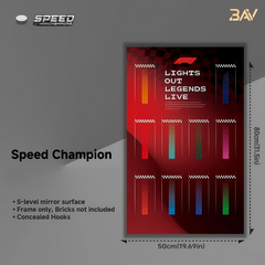 Car Display Frame for LEGO Speed Champions F1 Series