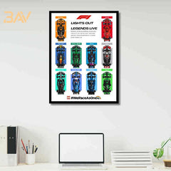 Car Display Frame for LEGO Speed Champions F1 Series