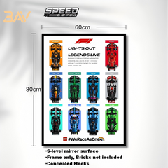 Car Display Frame for LEGO Speed Champions F1 Series
