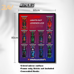 Car Display Frame for LEGO Speed Champions F1 Series