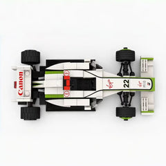 Brawn BGP001 F1 Racing Car | Includes a complete set of stickers| 248PCS
