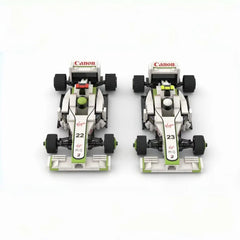 Brawn BGP001 F1 Racing Car | Includes a complete set of stickers| 248PCS