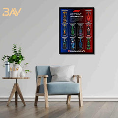 Car Display Frame for LEGO Speed Champions F1 Series