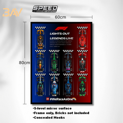 Car Display Frame for LEGO Speed Champions F1 Series