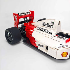 1:8 Woking Hypercar MP4 F1 Racing | Machine de Grand Prix Rouge et Blanche de 1988 (2800 pièces)
