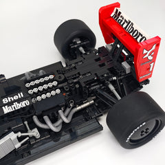1:8 Woking Hypercar MP4 F1 Racing | Machine de Grand Prix Rouge et Blanche de 1988 (2800 pièces)