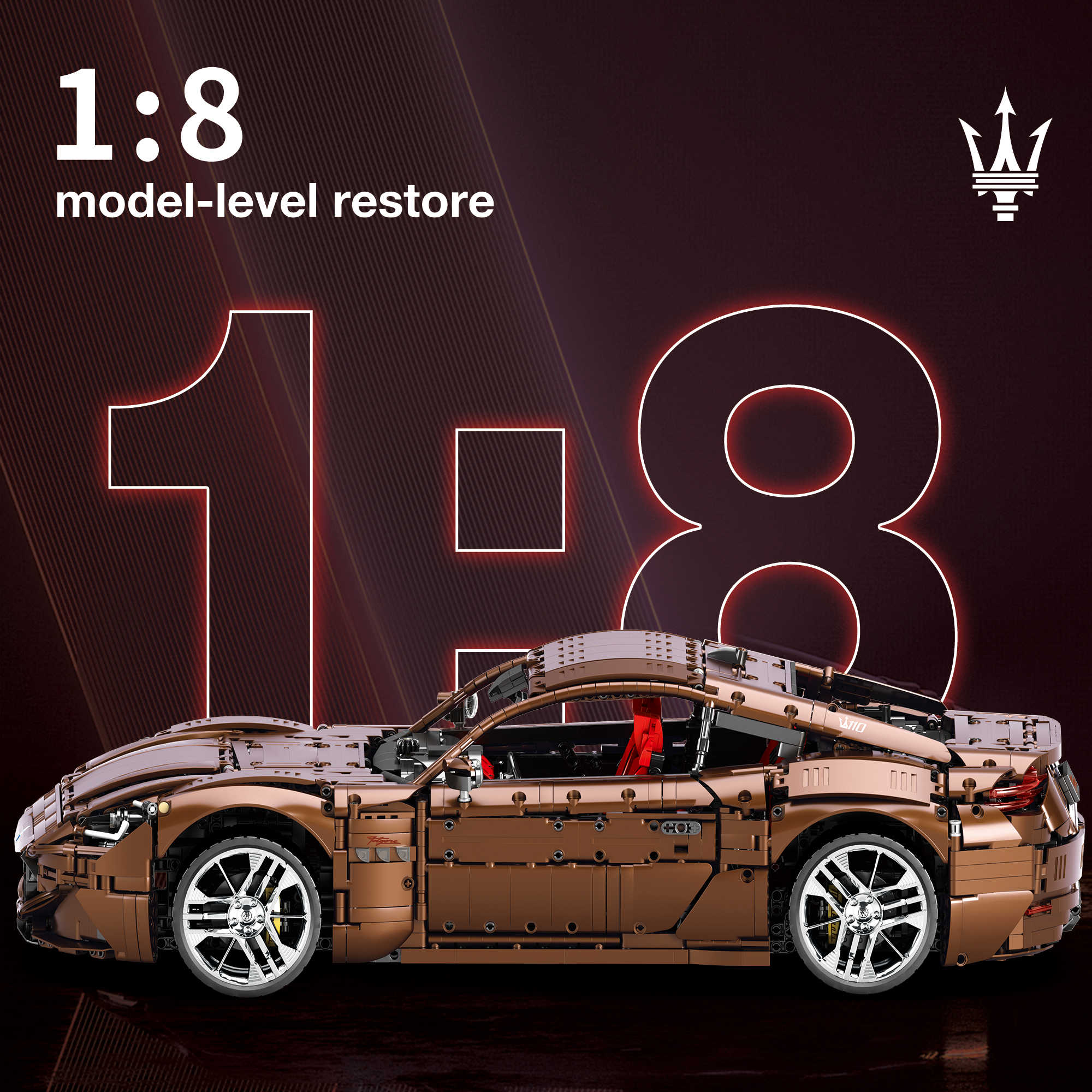 1:8 Officially Licensed Maserati GranTurismo, Brown Remote Control Edition (5400+ PCS)
