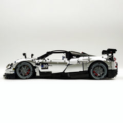 1:8 Pagani Huayra bañado en plata Ultimate Edition (4708 piezas)