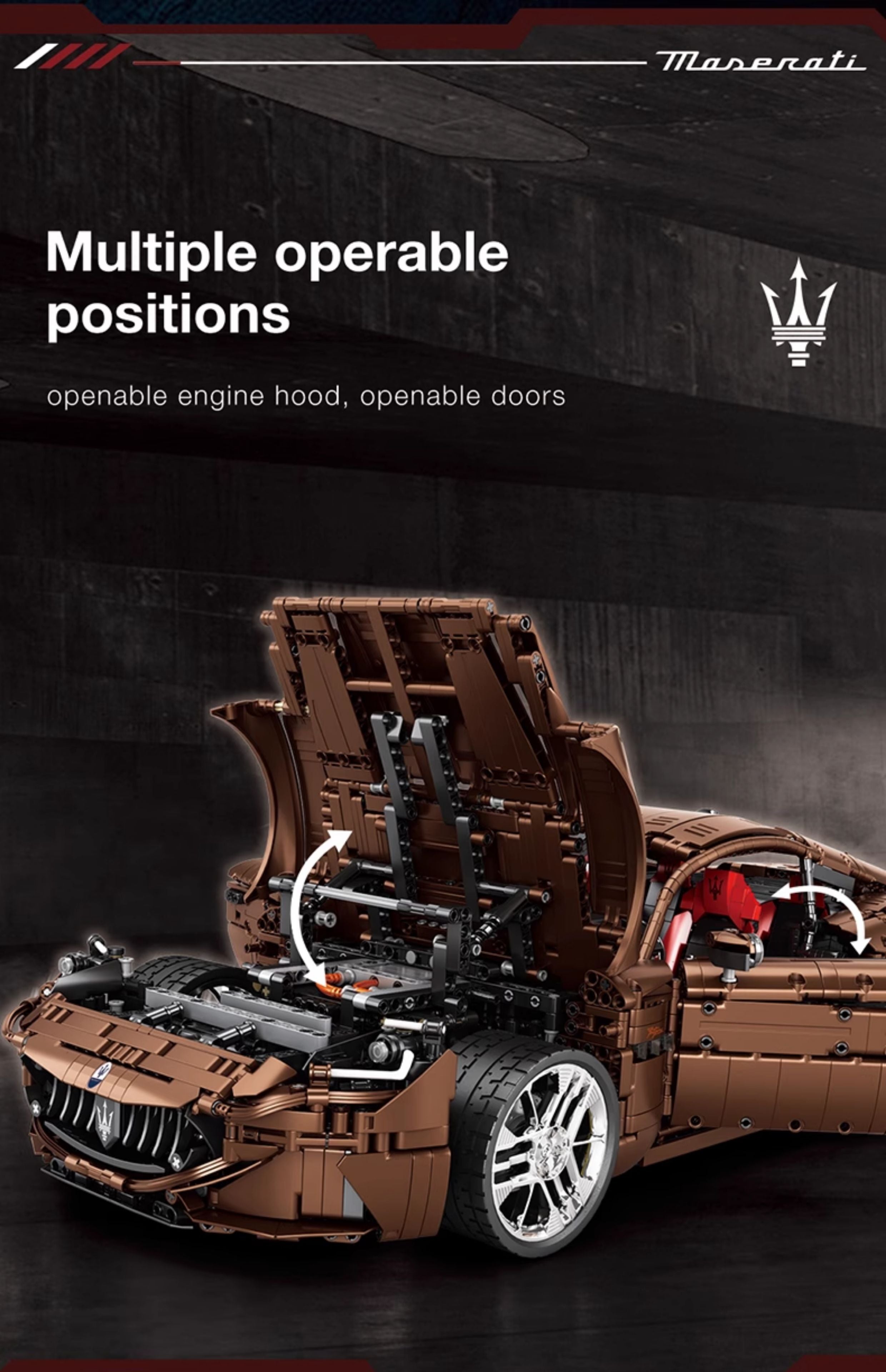 1:8 Officially Licensed Maserati GranTurismo, Brown Remote Control Edition (5400+ PCS)