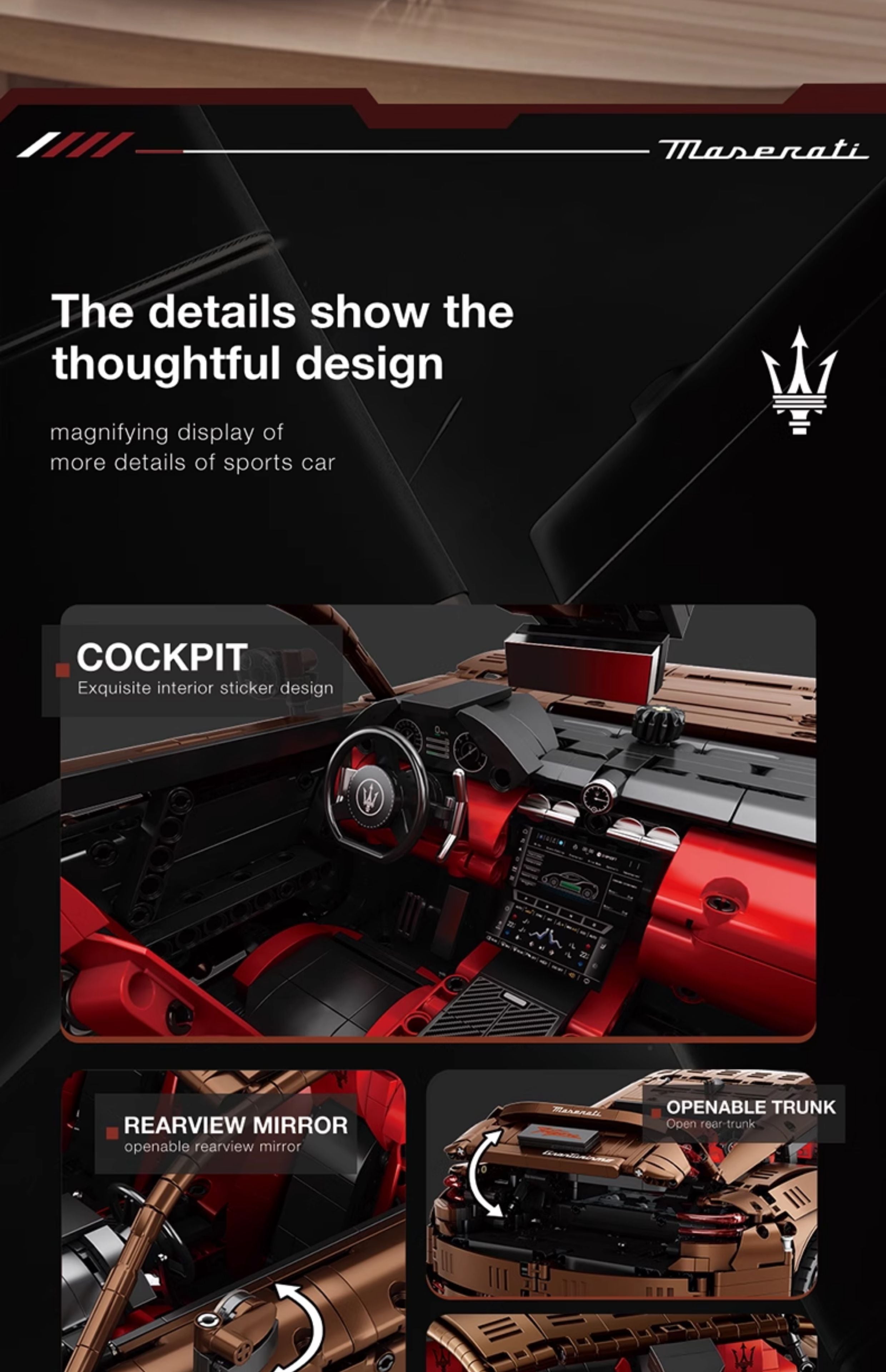 1:8 Officially Licensed Maserati GranTurismo, Brown Remote Control Edition (5400+ PCS)
