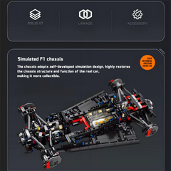 McLaren Solus-GT Building Set – Spray Gradient Finish, Exclusive Molded Accessories, and Ultimate Craftsmanship (2135 Pcs)