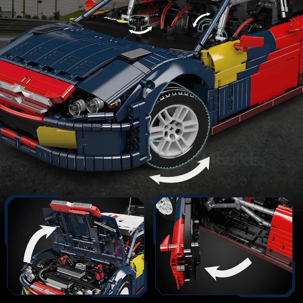 1:8 Citroën C4 WRC French Rally Car | 4606pcs