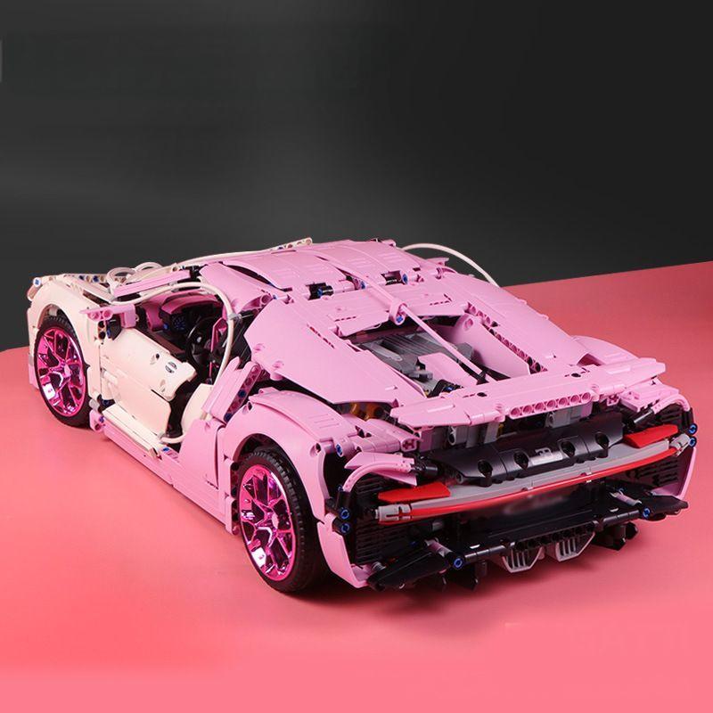 1: 8 Pink Bugatti Veyron Collector's Edition (4031 Pcs) - BAV BRICK