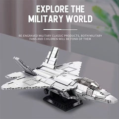 F 22 Raptor Brick F-22 RAPTOR, THE FIFTH GENERATION FIGHTER (1837 PCS) | BAV BRICK