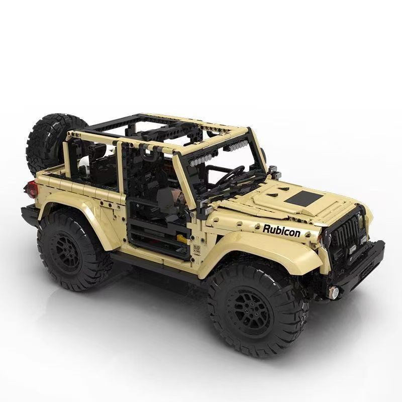 1: 6 Jeep Wrangler Off-Road Pickup with Remove Control, Electric Telescopic Hook, Tank Turn, Exclusive Wheel Arch, 3621 Pcs