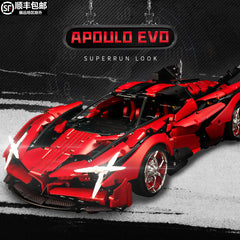 1: 8 Apollo Red Devil with Remote Control, High Detail Restoration (3669 Pcs) - BAV BRICK