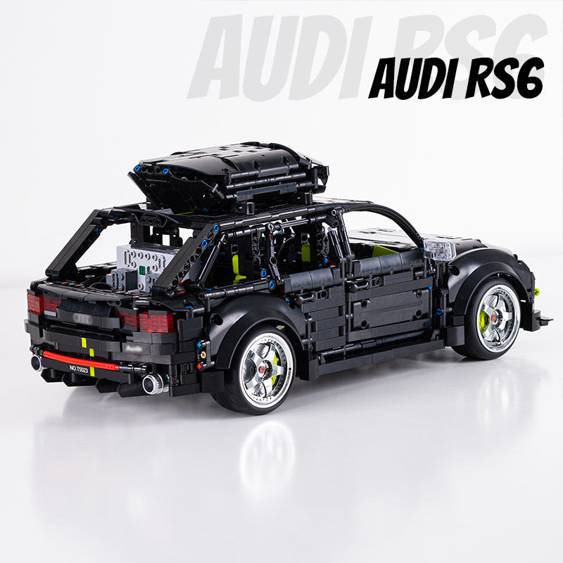 AUDI RS6 Black Warrior Set, High Detail Restoration (2896 Pcs) - BAV BRICK