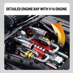 The Ultimate Track-Only 1:8 Bugatti Bolide W16 Hypercar (3332 PCS)