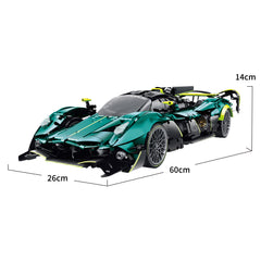 1：8 Aston Martin Valkyrie Supercar | Green Metallic Custom Edition(3,328pcs)
