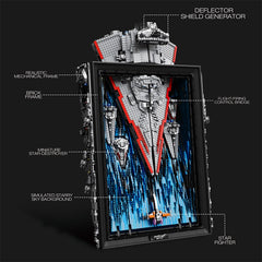 Giant Space Craft Aircraft Carrier, Wall Display, The Ultimate Collector's Set (5964 Pcs) - BAV BRICK