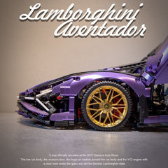 1:8 Purple Lamborghini Sian Collector's Edition (3955 Pcs) - BAV BRICK