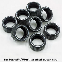 1:8 Custom Wheels MOC, Suitable for All 1:8 Supercars (4-pack)