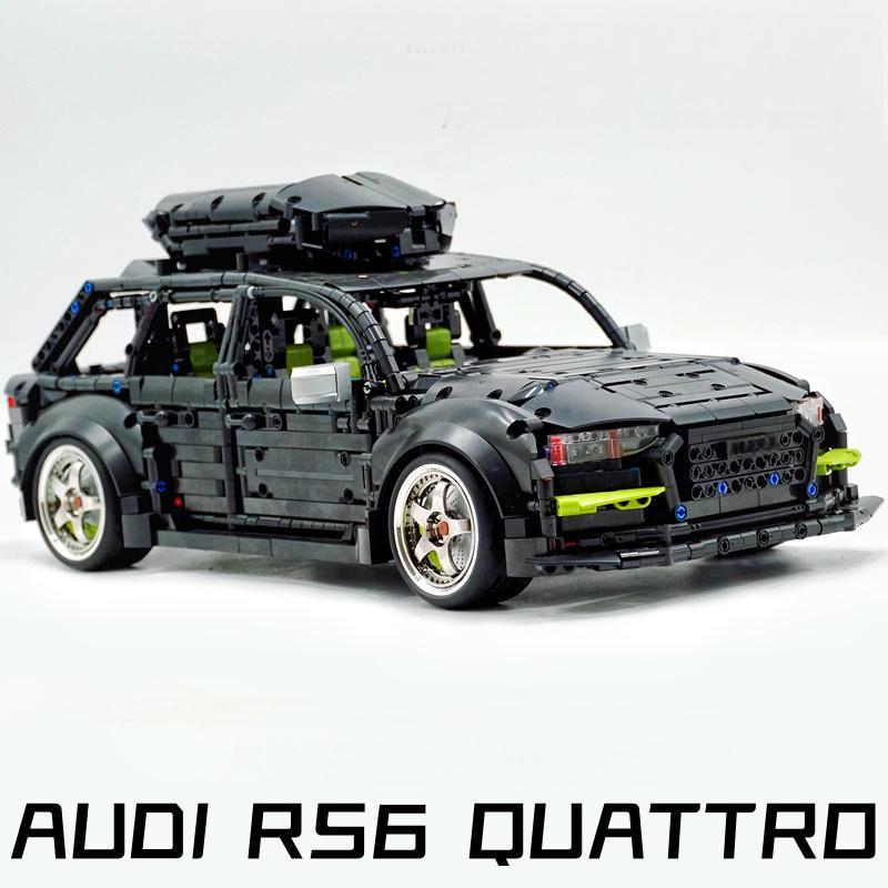 AUDI RS6 Black Warrior Set, High Detail Restoration (2896 Pcs) - BAV BRICK