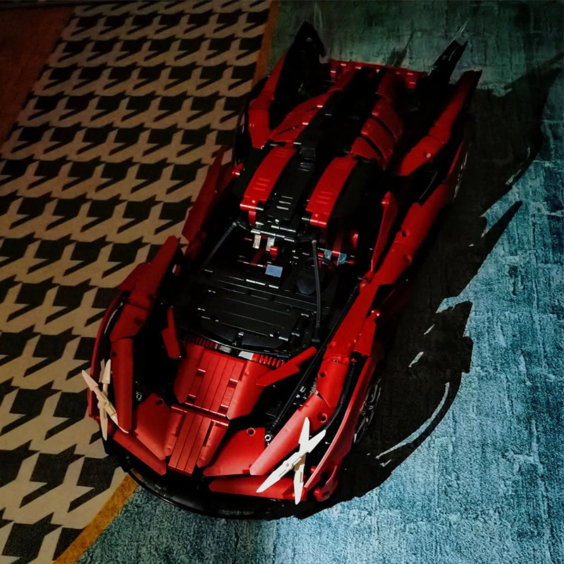 1: 8 Apollo Red Devil with Remote Control, High Detail Restoration (3669 Pcs) - BAV BRICK