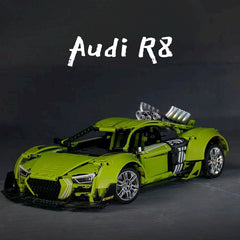 AUDI R8 Green Beast, Large Rear Wing (2641 Pcs) - BAV BRICK